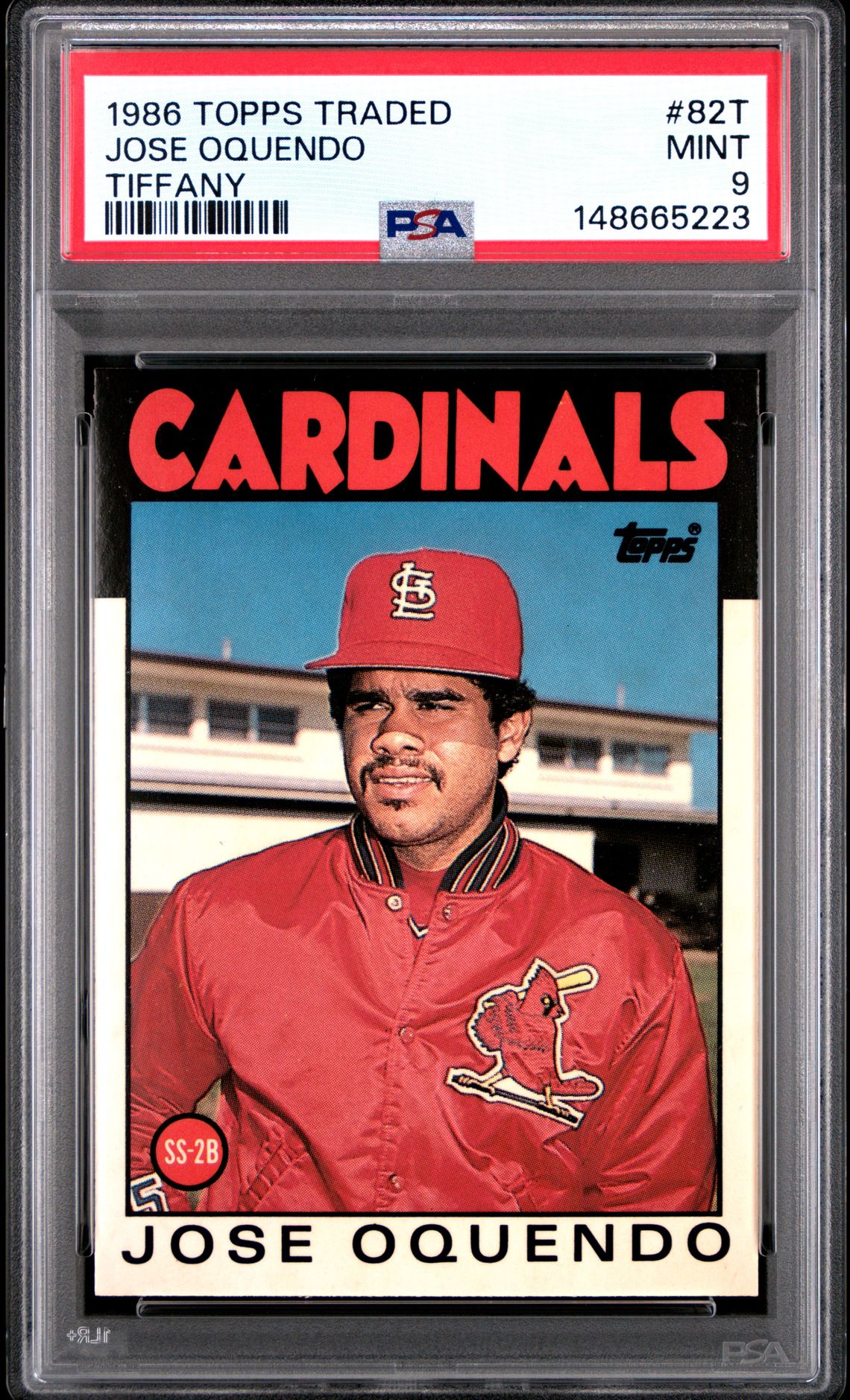 1986 Topps TOPPS TRADED TIFFANY #82T Jose Oquendo front