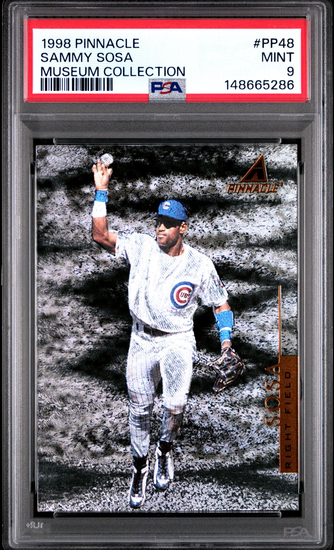 1998 Pinnacle PINNACLE MUSEUM COLLECTION #PP48 Sammy Sosa front