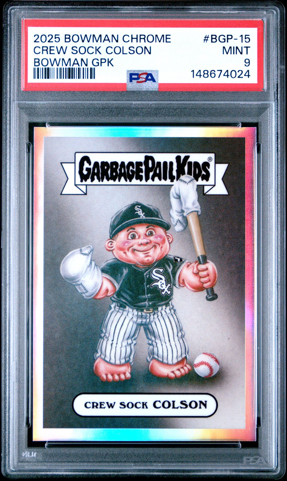 2025 Bowman Chrome BOWMAN CHROME BOWMAN GPK #BGP-15 Crew Sock Colson front