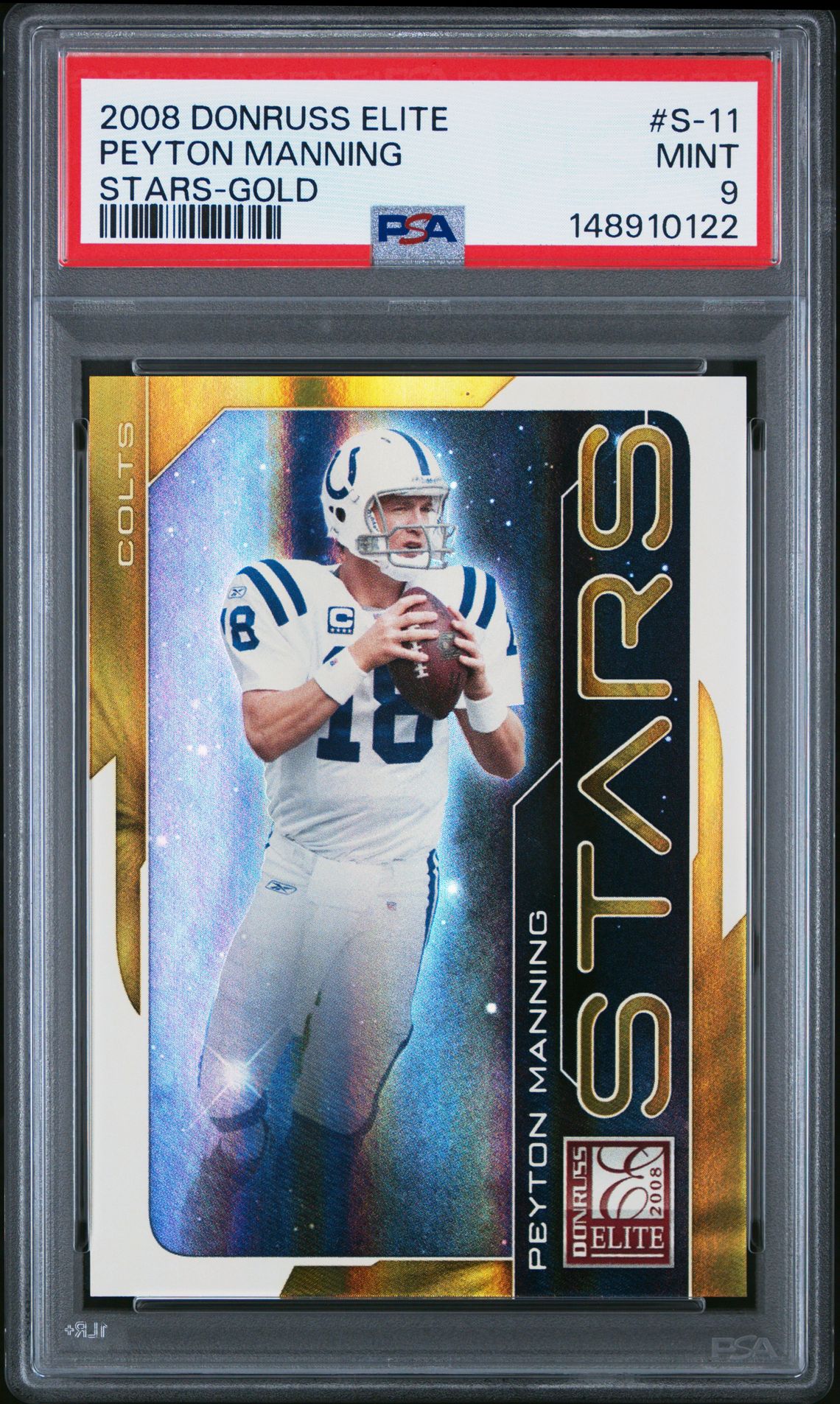 2008 Donruss DONRUSS ELITE STARS GOLD #S-11 Peyton Manning front