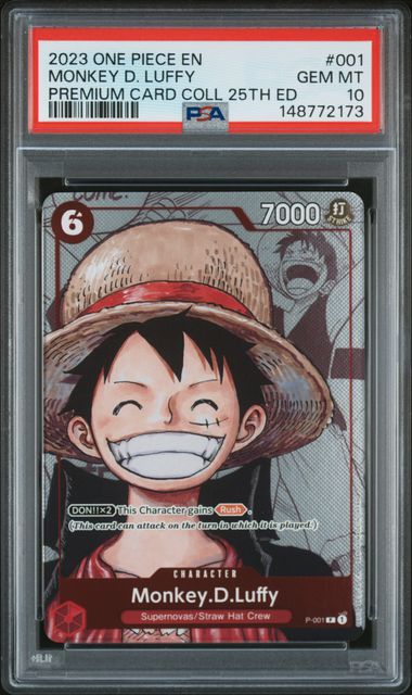 2023 One Piece One Piece Premium Card Collection 25th Edition #001 Monkey D. Luffy front
