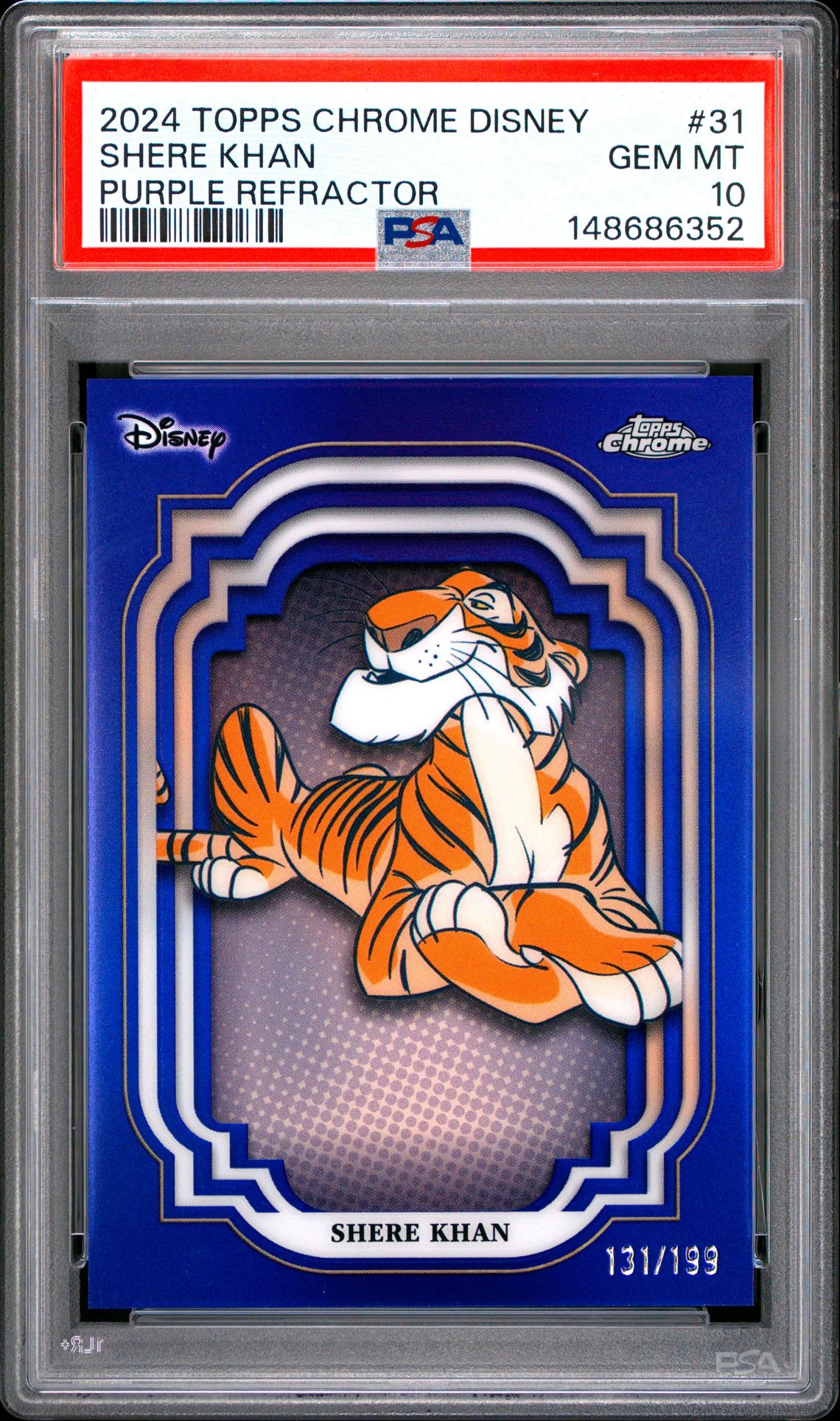 2024 Topps TOPPS CHROME DISNEY Purple #31 Shere Khan front