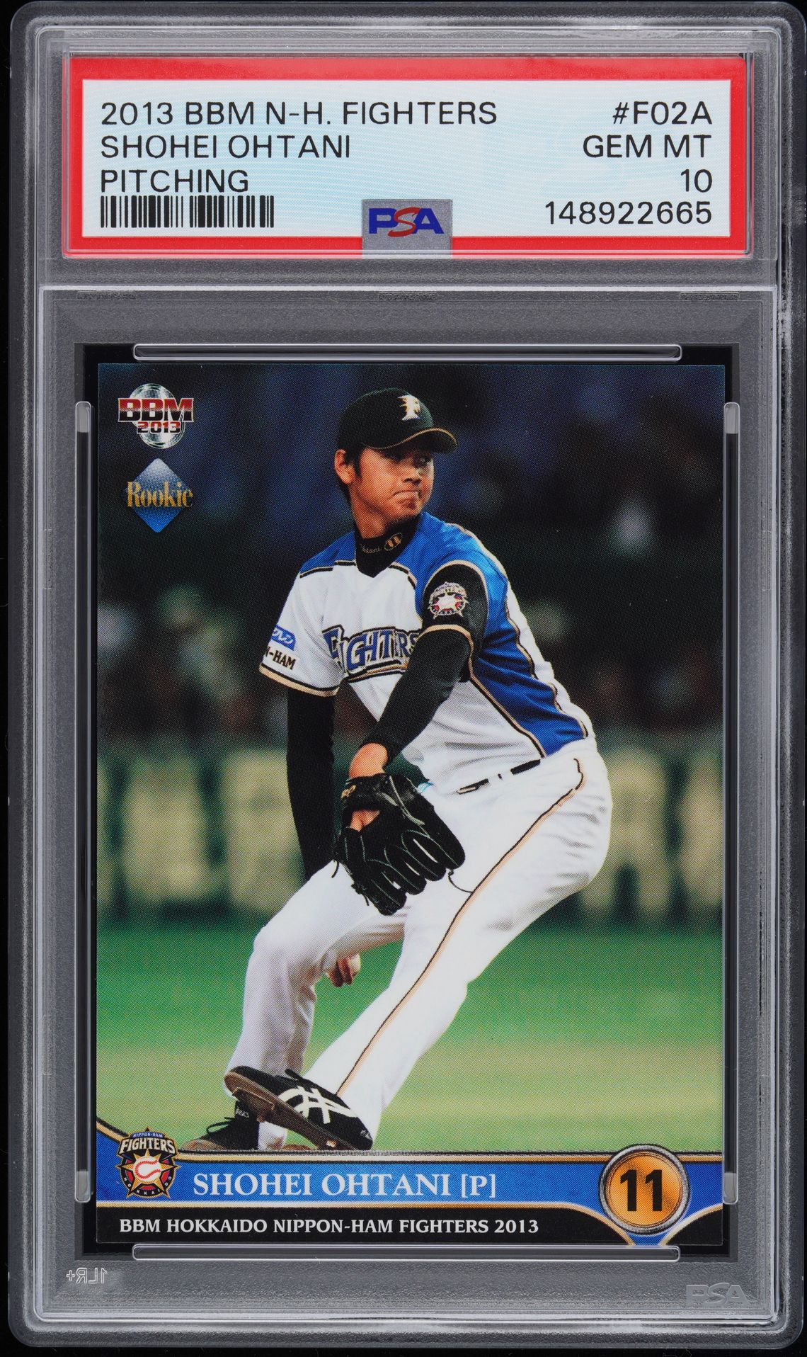 2013 BBM BBM HOKKAIDO NIPPON HAM FIGHTERS PITCHING #F02A Shohei Ohtani front