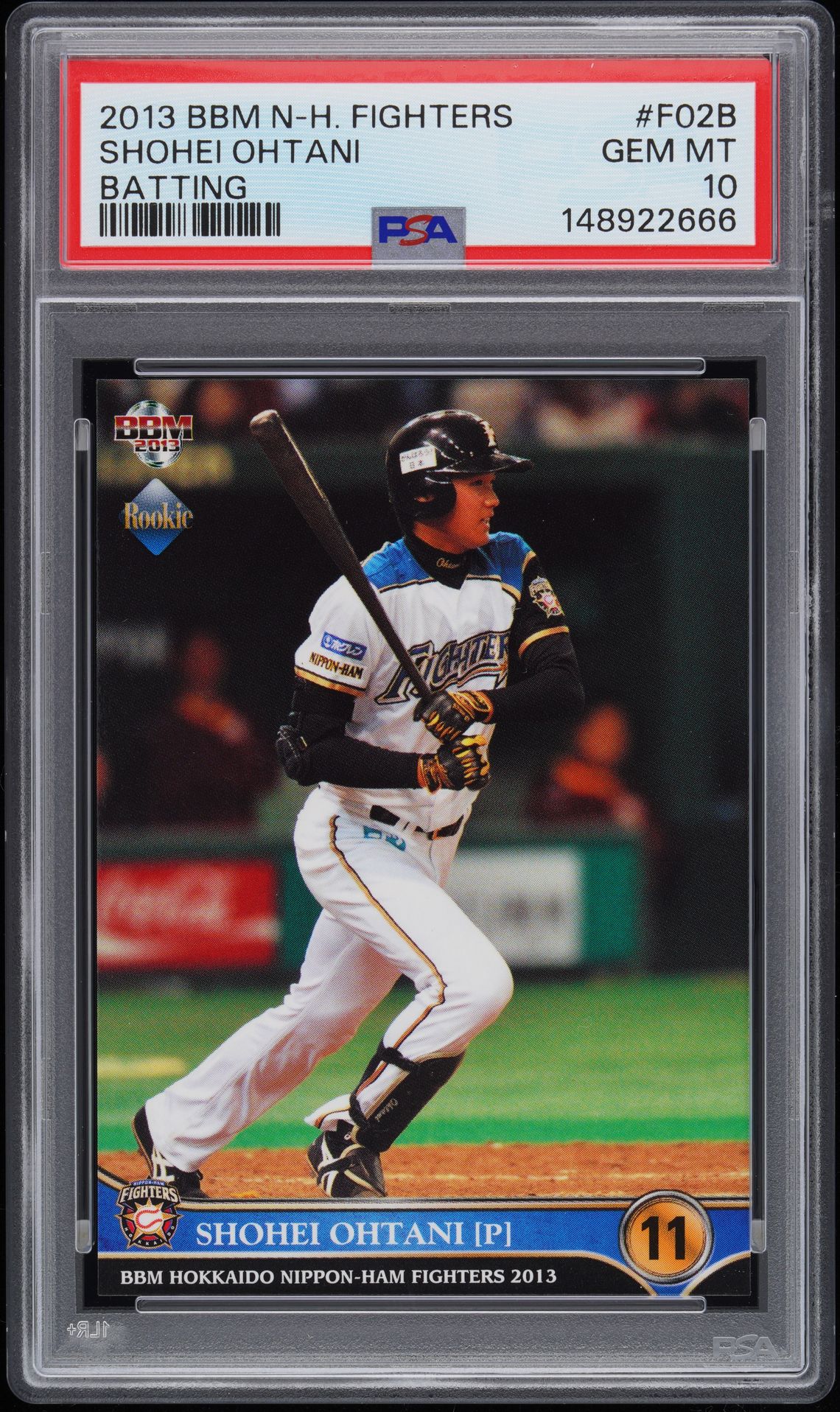 2013 BBM #F02B Shohei Ohtani front