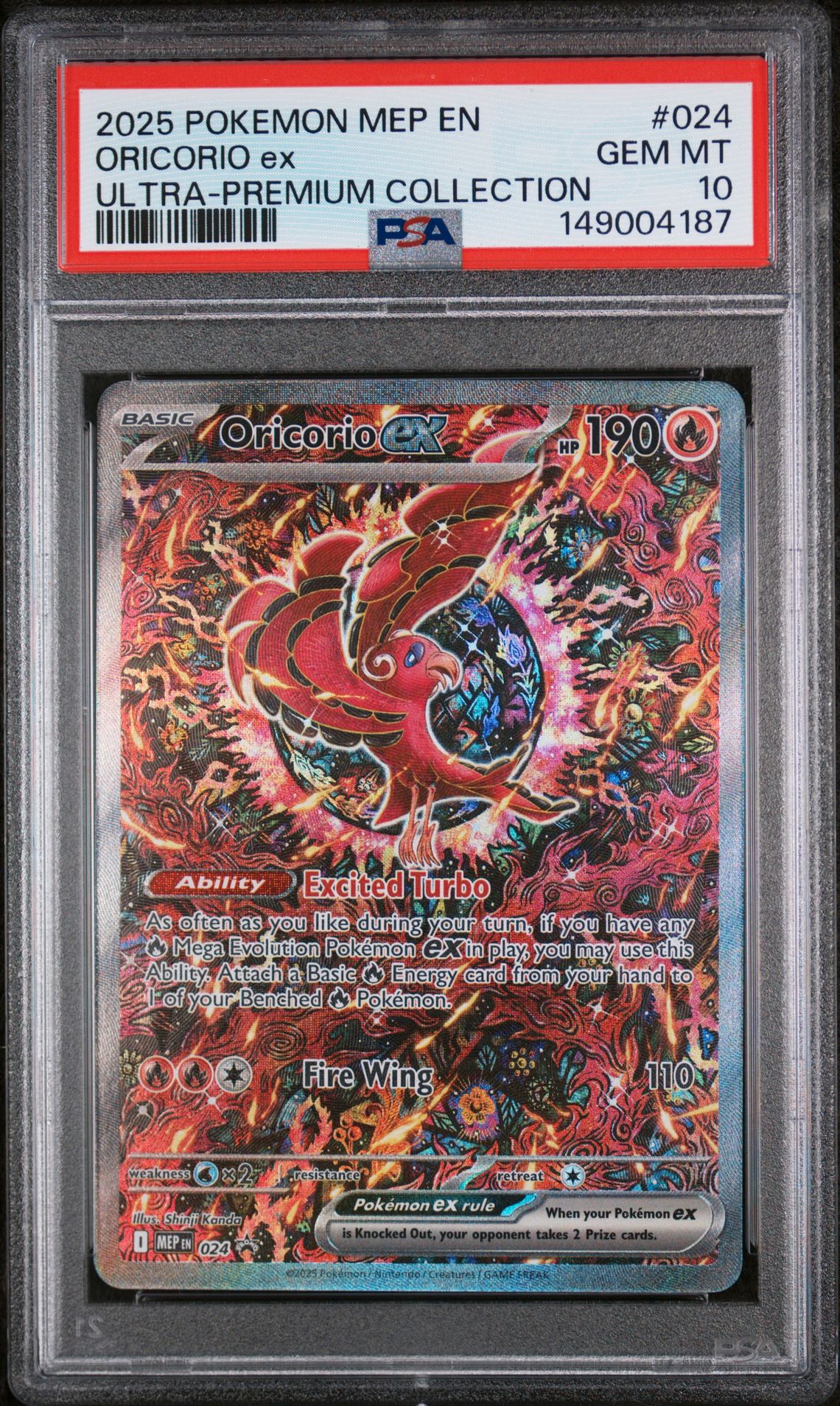 2025 Pokemon Black Star Promo Ultra-Premium Collection #024 Oricorio Ex front