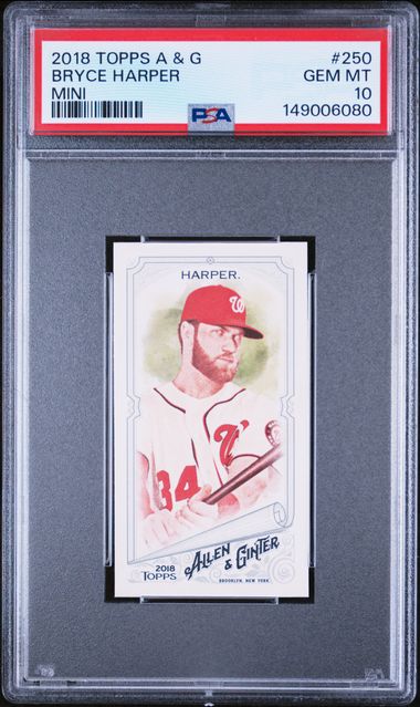 2018 Topps TOPPS ALLEN & GINTER MINI #250 Bryce Harper front