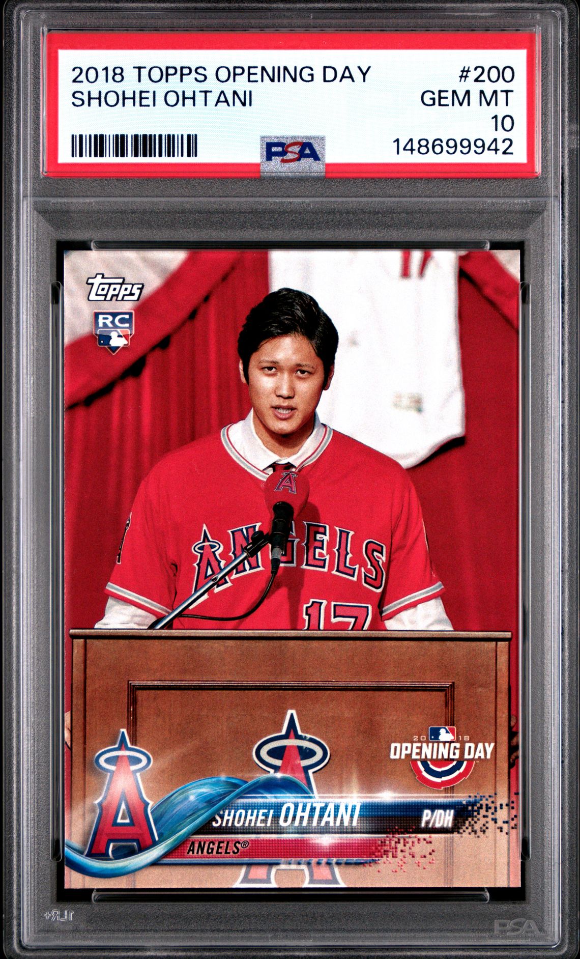 2018 Topps TOPPS OPENING DAY #200 Shohei Ohtani front