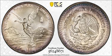 2002-Mo 1/2 oz Libertad Ag MS68
