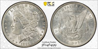 1885 $1 MS62