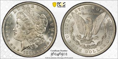 1887-O $1 MS64