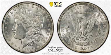 1888 $1 MS64