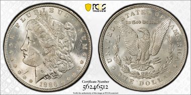 1886 $1 MS63