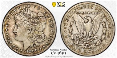 1886-S $1 VF20