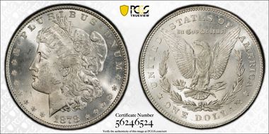 1878 7TF $1 Reverse of 1878 MS64