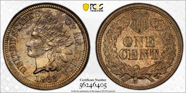 1863 1C MS62