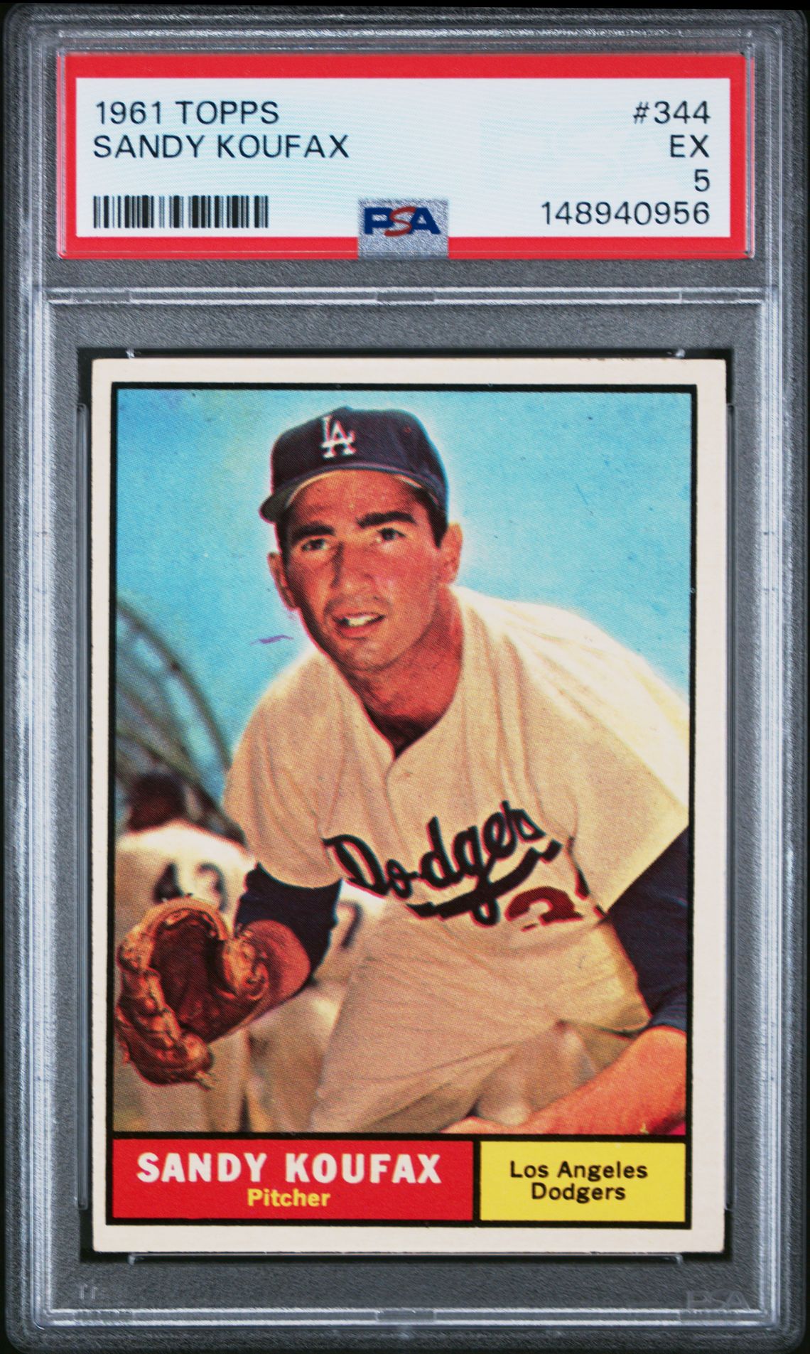 1961 Topps TOPPS #344 Sandy Koufax front