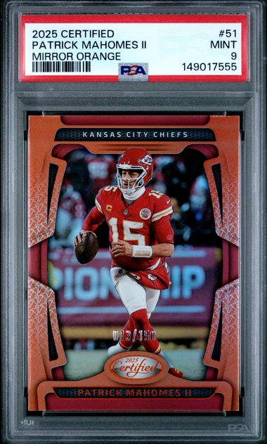 2025 Panini Orange #51 Patrick Mahomes front