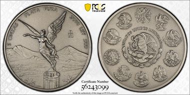 2018-Mo 5 Onza Libertad Ag - Antiqued SP70
