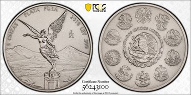 2018-Mo 5 Onza Libertad Ag - Antiqued SP70