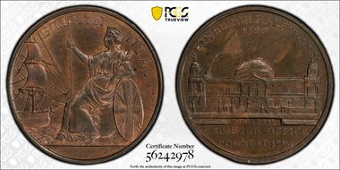 1796 Tk 1/2D DH-52 Lothian, Edinburgh MS64RB