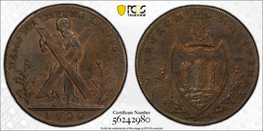 1790 Tk 1/2D DH-25 Lothian, Hutchison's AU58BN