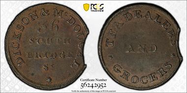 (c.1790) Tk 1/4D DH-76 Lothian, Dickson's AU58BN