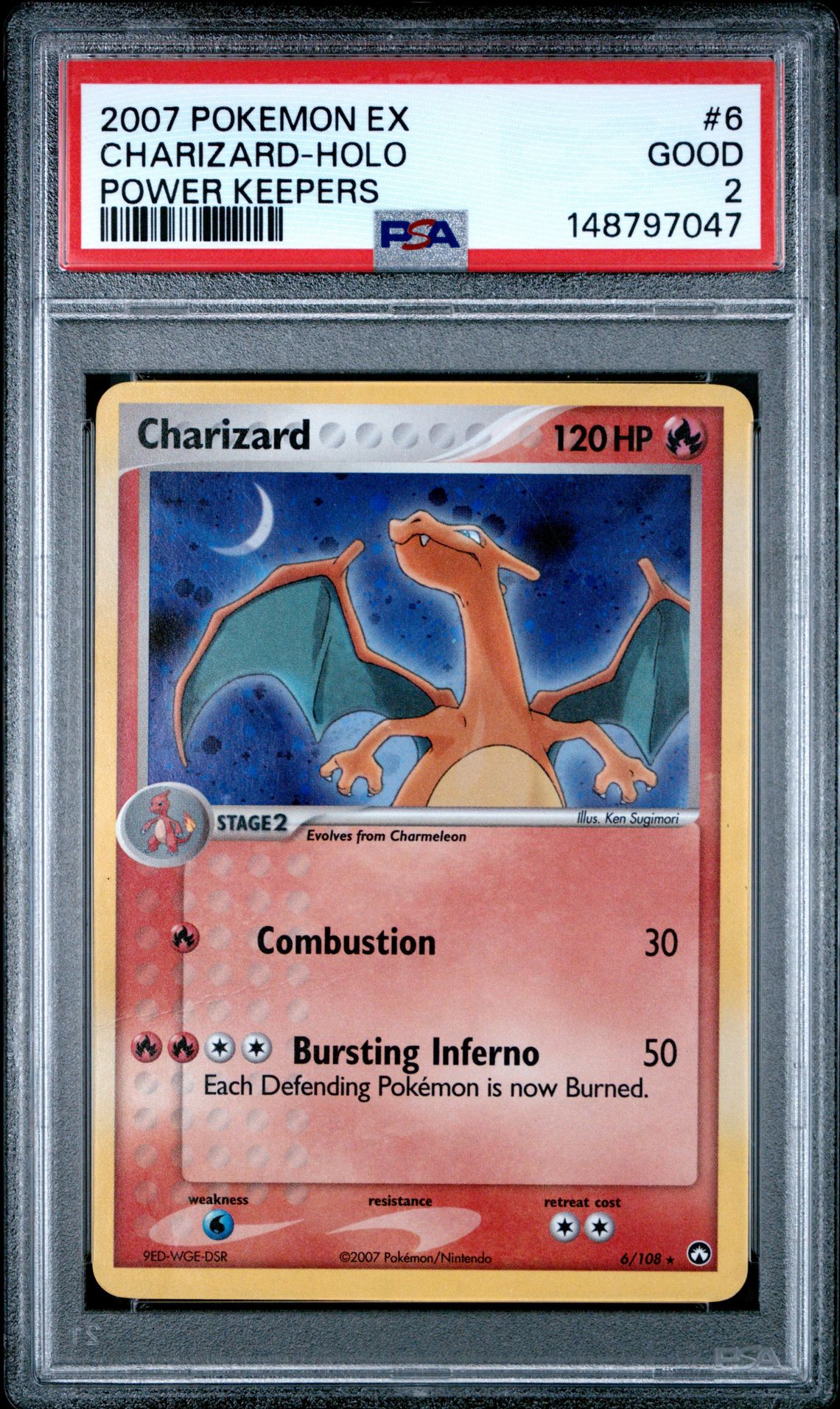 2007 Pokemon POKEMON EX POWER KEEPERS #6 Charizard-Holo front