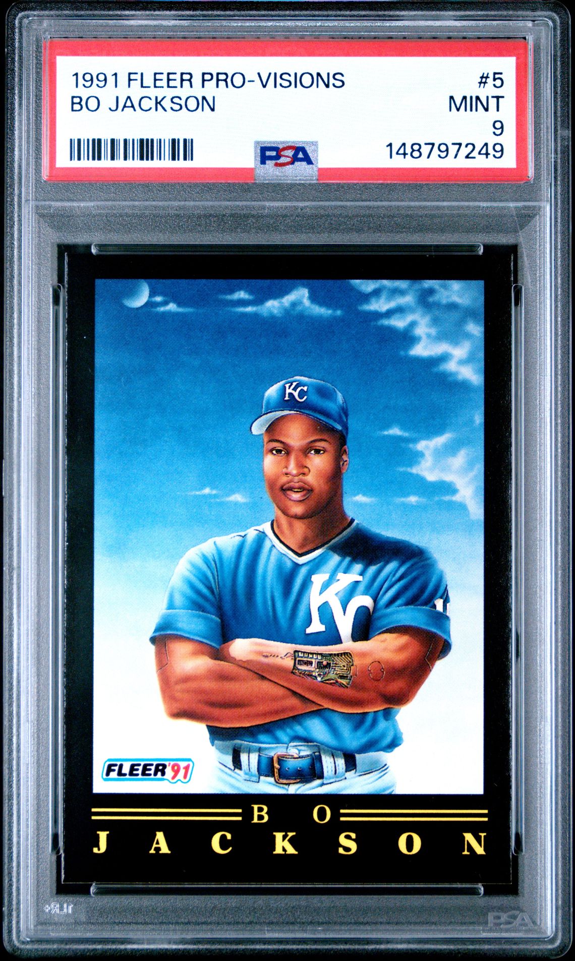 1991 Fleer FLEER PRO-VISION #5 Bo Jackson front