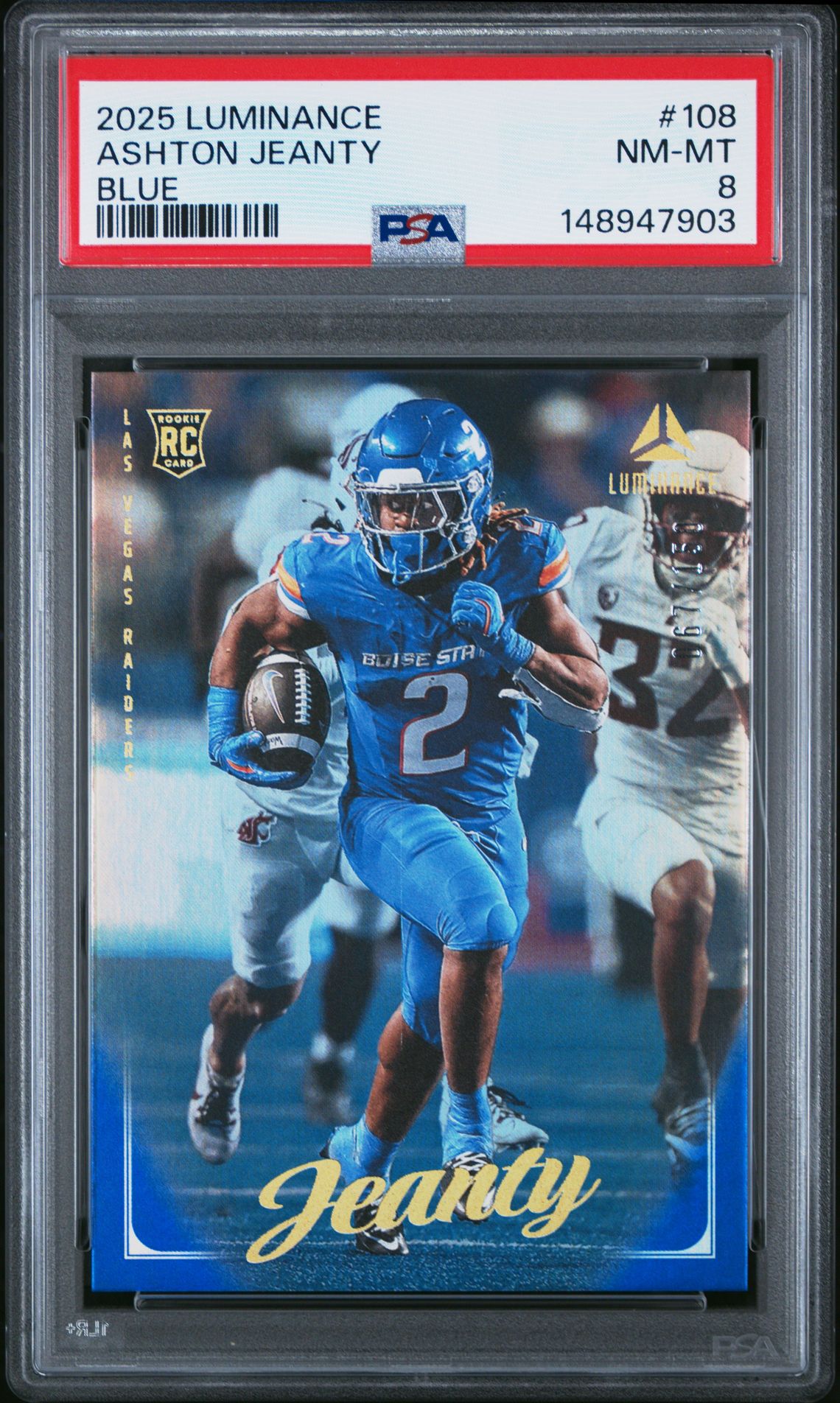2025 Panini PANINI LUMINANCE BLUE #108 Ashton Jeanty front