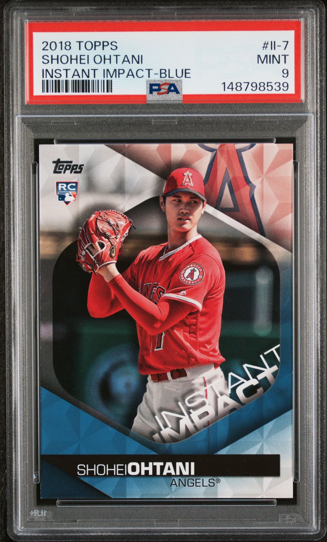 2018 Topps TOPPS INSTANT IMPACT INSTANT IMPACT-BLUE #II-7 Shohei Ohtani front