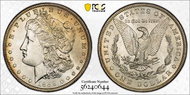 1888 $1 VAM 16, Doubled Reverse MS64