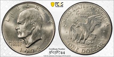 1972-D $1 MS65