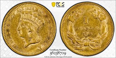 1862 G$1 AU55