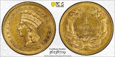 1862 G$1 AU55