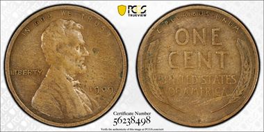 1909-S 1C Lincoln VF35BN