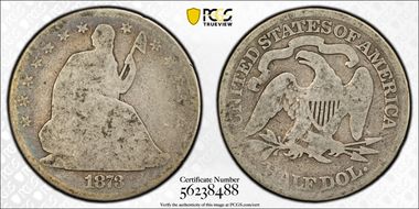 1873 50C No Arrows, Closed 3 AG3