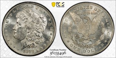 1878-S $1 MS62
