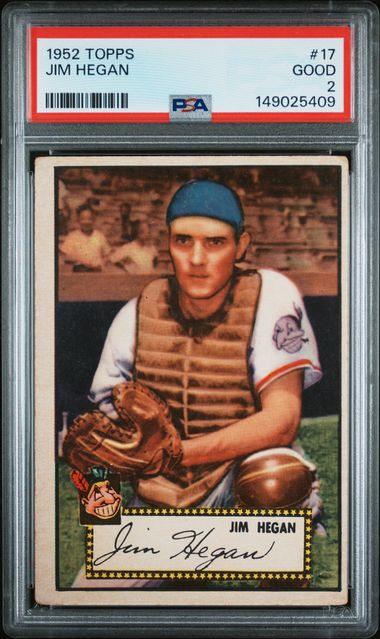 1952 Topps #17 Jim Hegan front