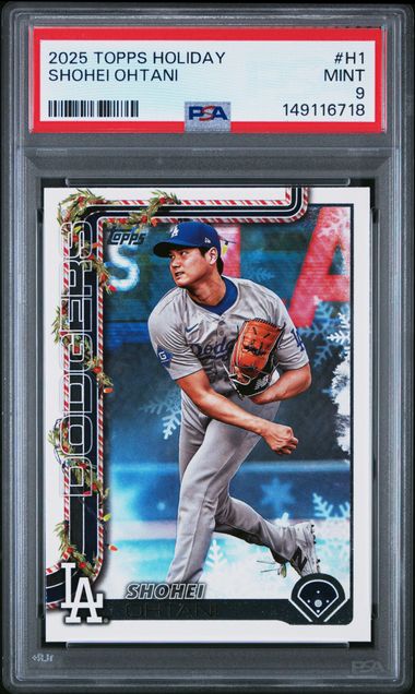 Topps Holiday+Shohei Ohtani front