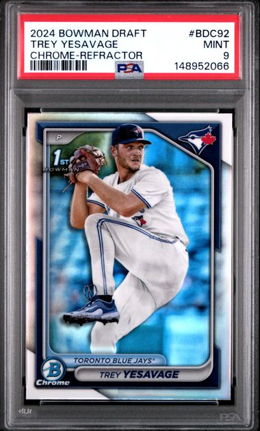 2024 Bowman Bowman Draft Refractor #BDC92 Trey Yesavage front