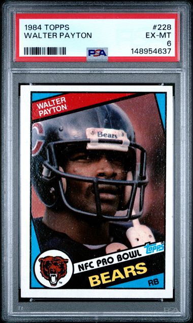 1984 Topps #228 Walter Payton front