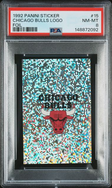 1992 Panini Panini Stickers Foil #15 Chicago Bulls front