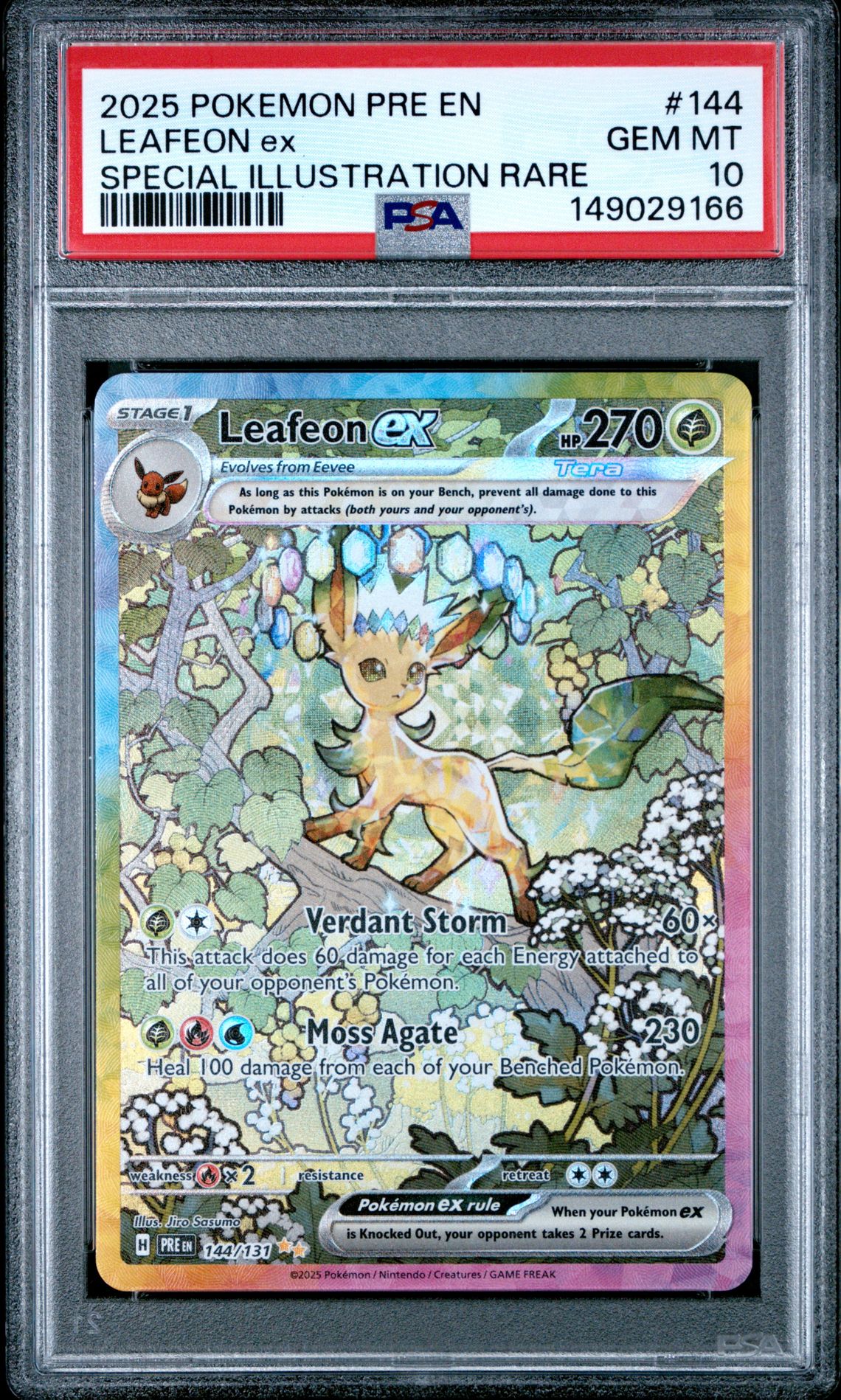 2025 Pokemon Specialillustrationrare SPECIAL ILLUSTRATION RARE #144 Leafeon EX front