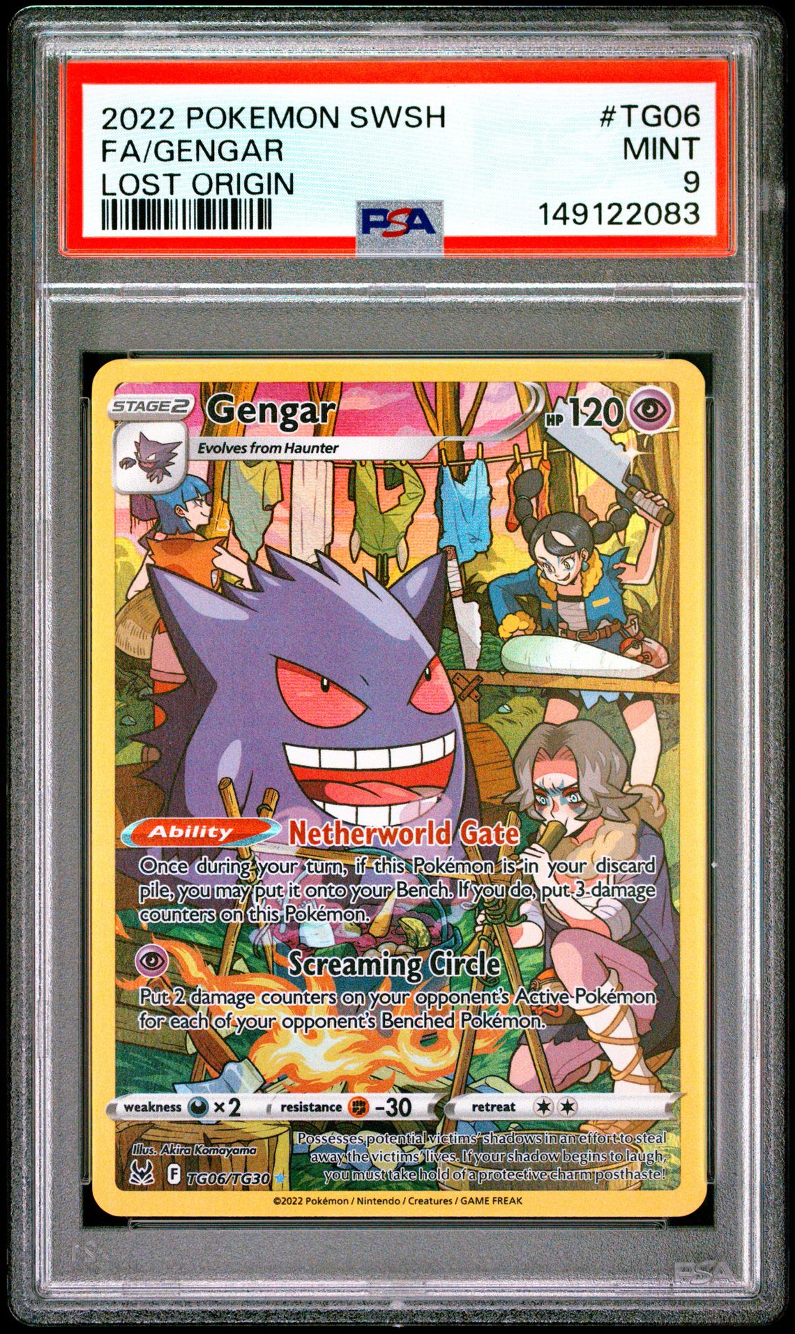2022 Pokemon POKEMON SWORD & SHIELD LOST ORIGIN #TG06 Fa/Gengar front