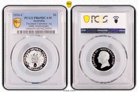 2026-C $1 Decimal Currency Ag 60th Anniversary PR69DCAM