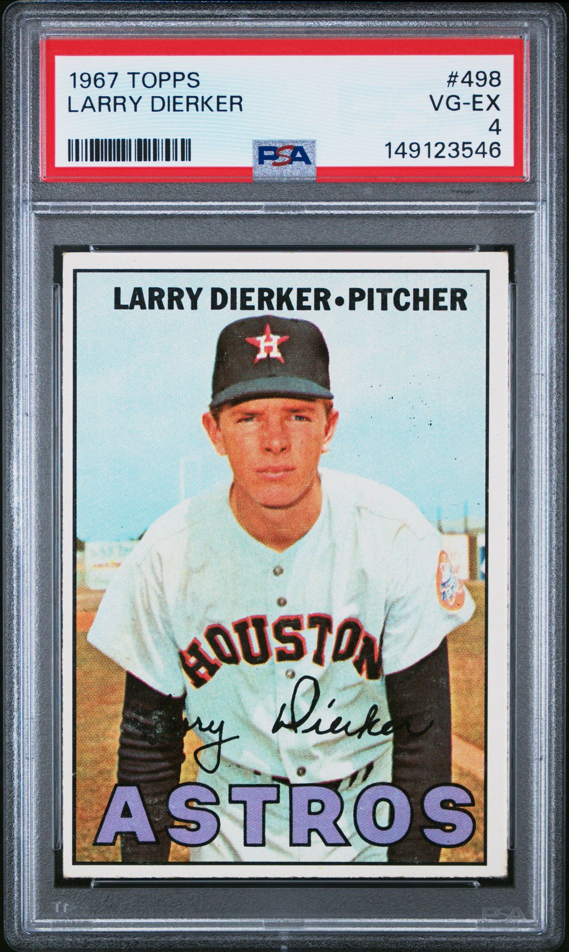 1967 Topps TOPPS #498 Larry Dierker front