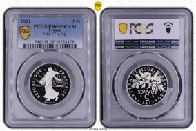 2001 5 Fr Gad-771a Ag PR69DCAM
