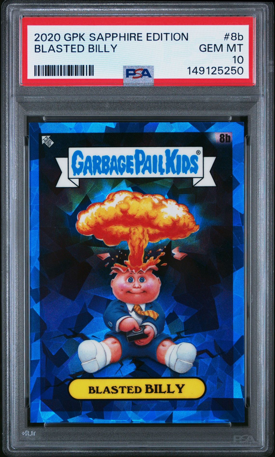 2020 Topps GARBAGE PAIL KIDS SAPPHIRE EDITION #8B Blasted Billy front