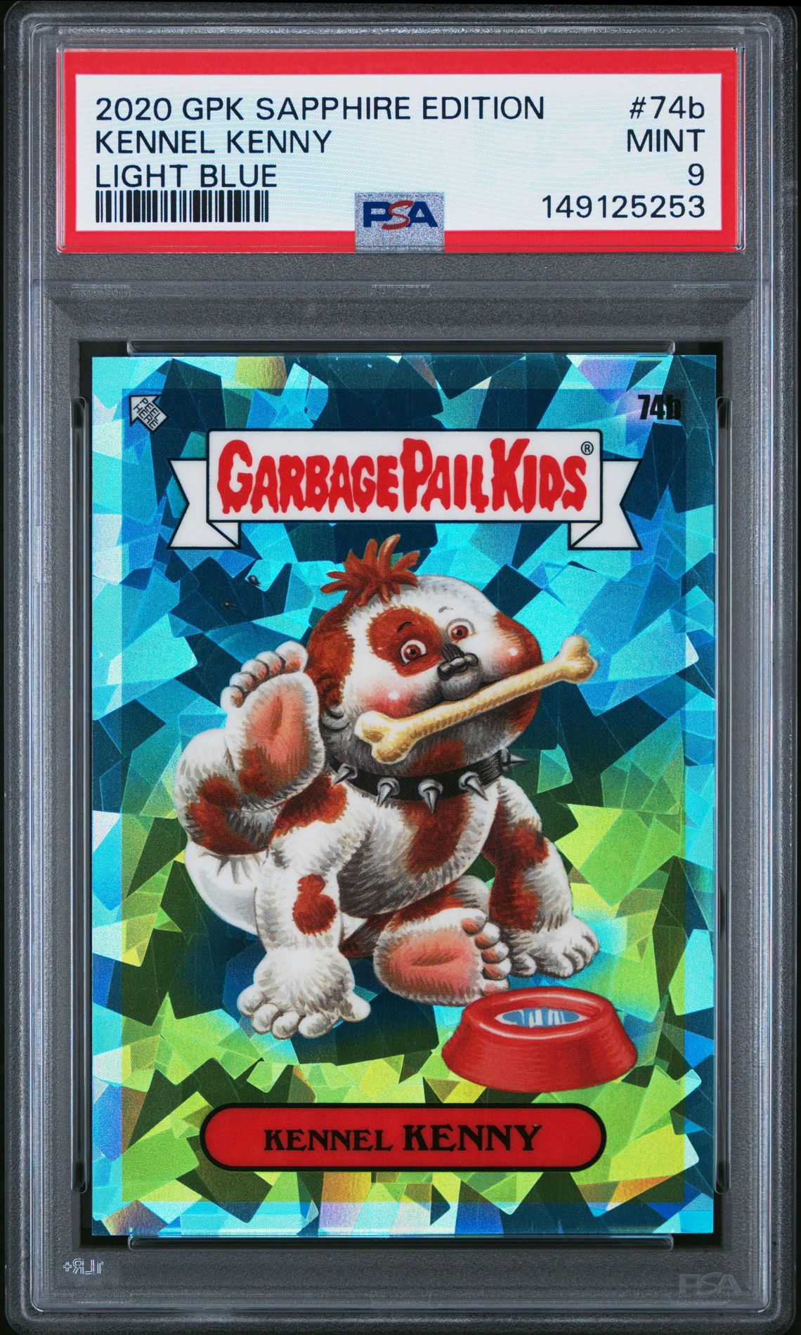 2020 Topps GARBAGE PAIL KIDS SAPPHIRE EDITION LIGHT BLUE #74B Kennel Kenny front