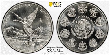 2003-Mo Onza Libertad Ag MS68